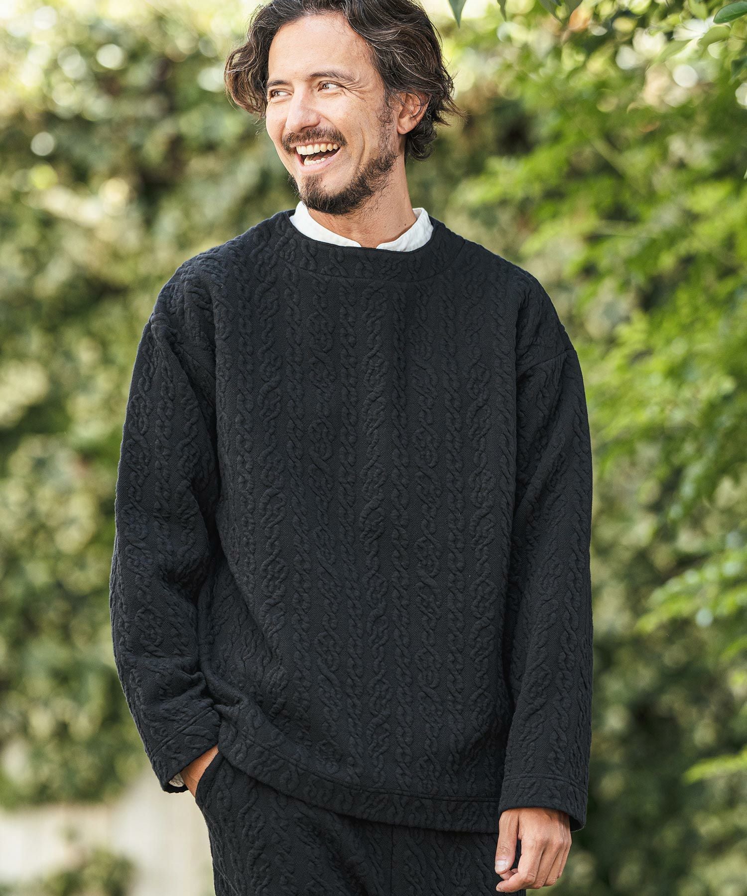 30%OFF【CAMBIO(カンビオ)】Japanese Fabricケーブルキルティング
