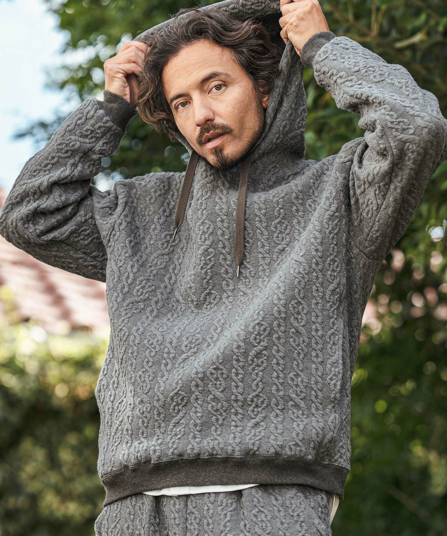 カーター　ポール　カーカムス②➕パーカー 30%OFF【CAMBIO(カンビオ)】Japanese Fabricケーブルキルティングプル