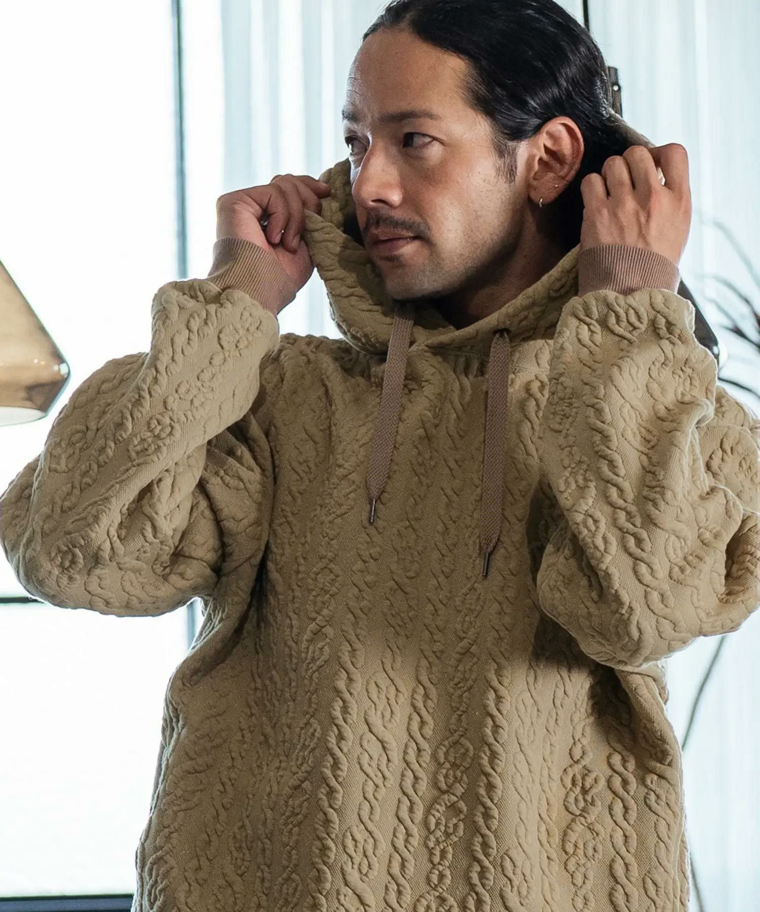 30%OFF【CAMBIO(カンビオ)】Japanese Fabricケーブルキルティングプル