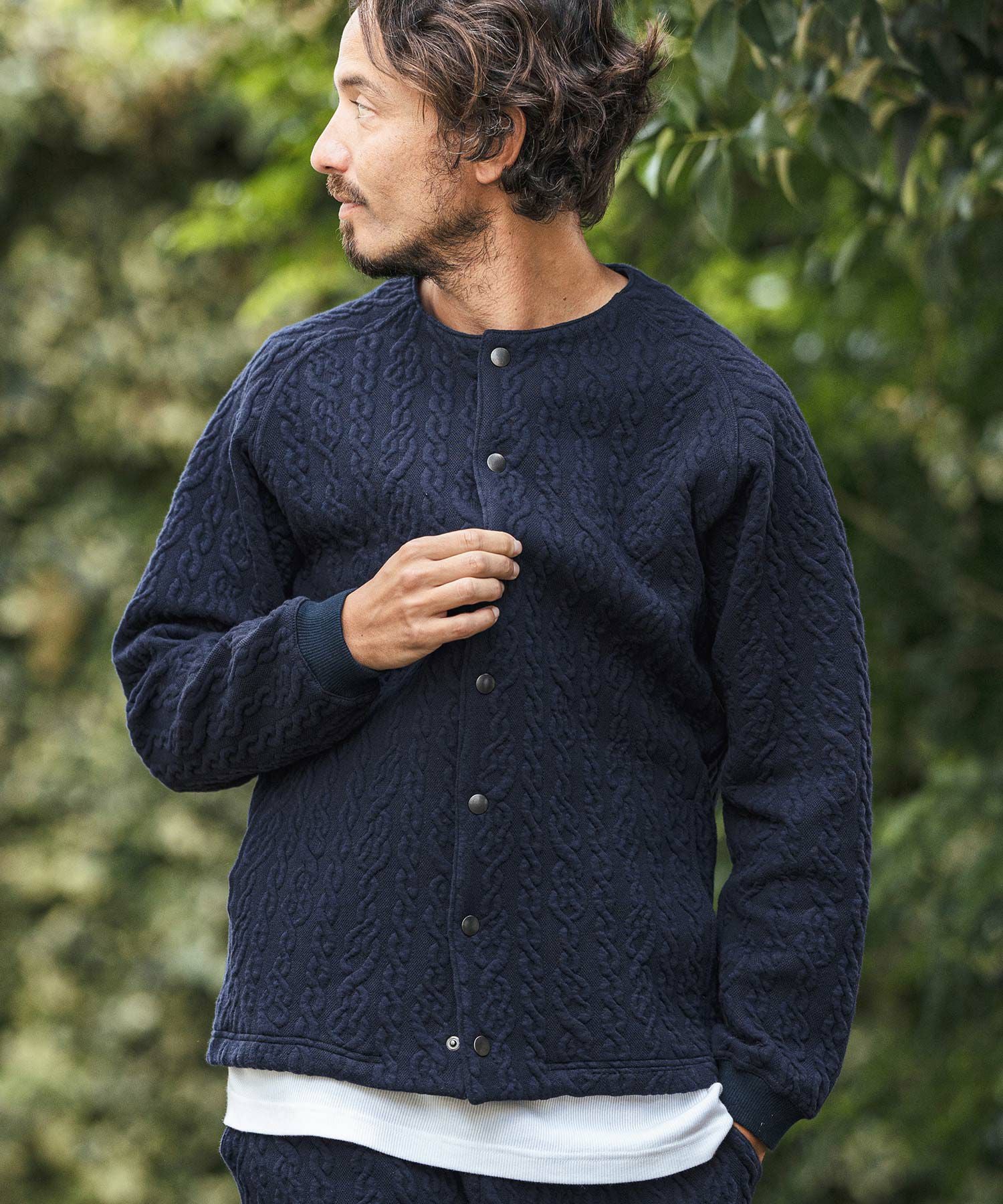 30%OFF【CAMBIO(カンビオ)】Japanese Fabricケーブルキルティングノー