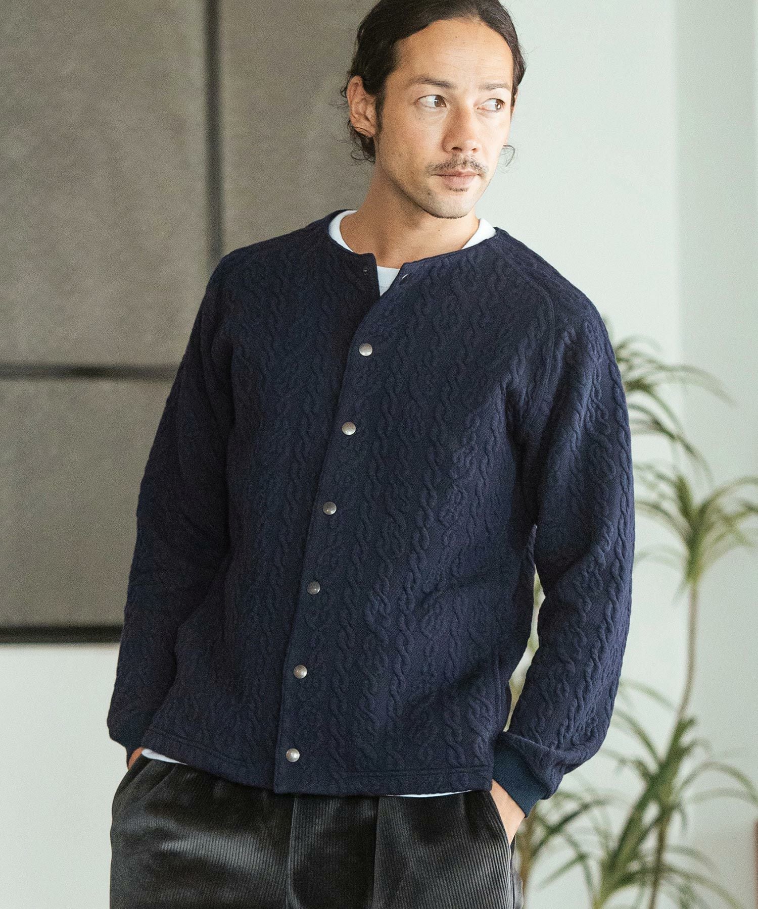 30%OFF【CAMBIO(カンビオ)】Japanese Fabricケーブルキルティングノー