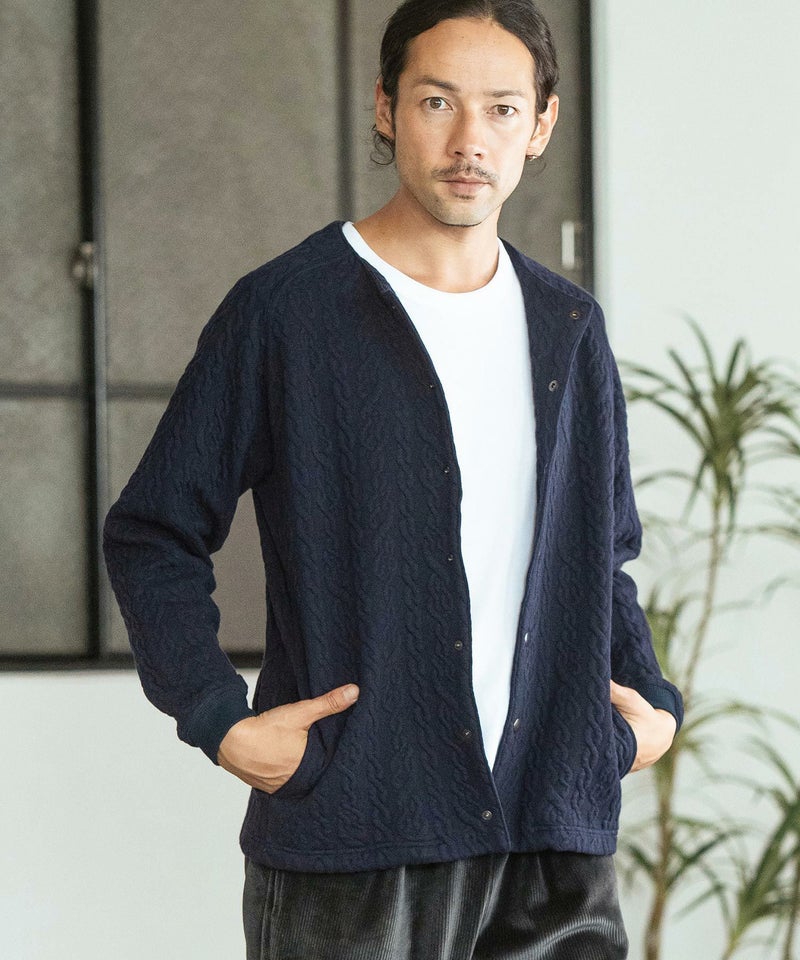 30%OFF【CAMBIO(カンビオ)】Japanese Fabricケーブルキルティングノー 