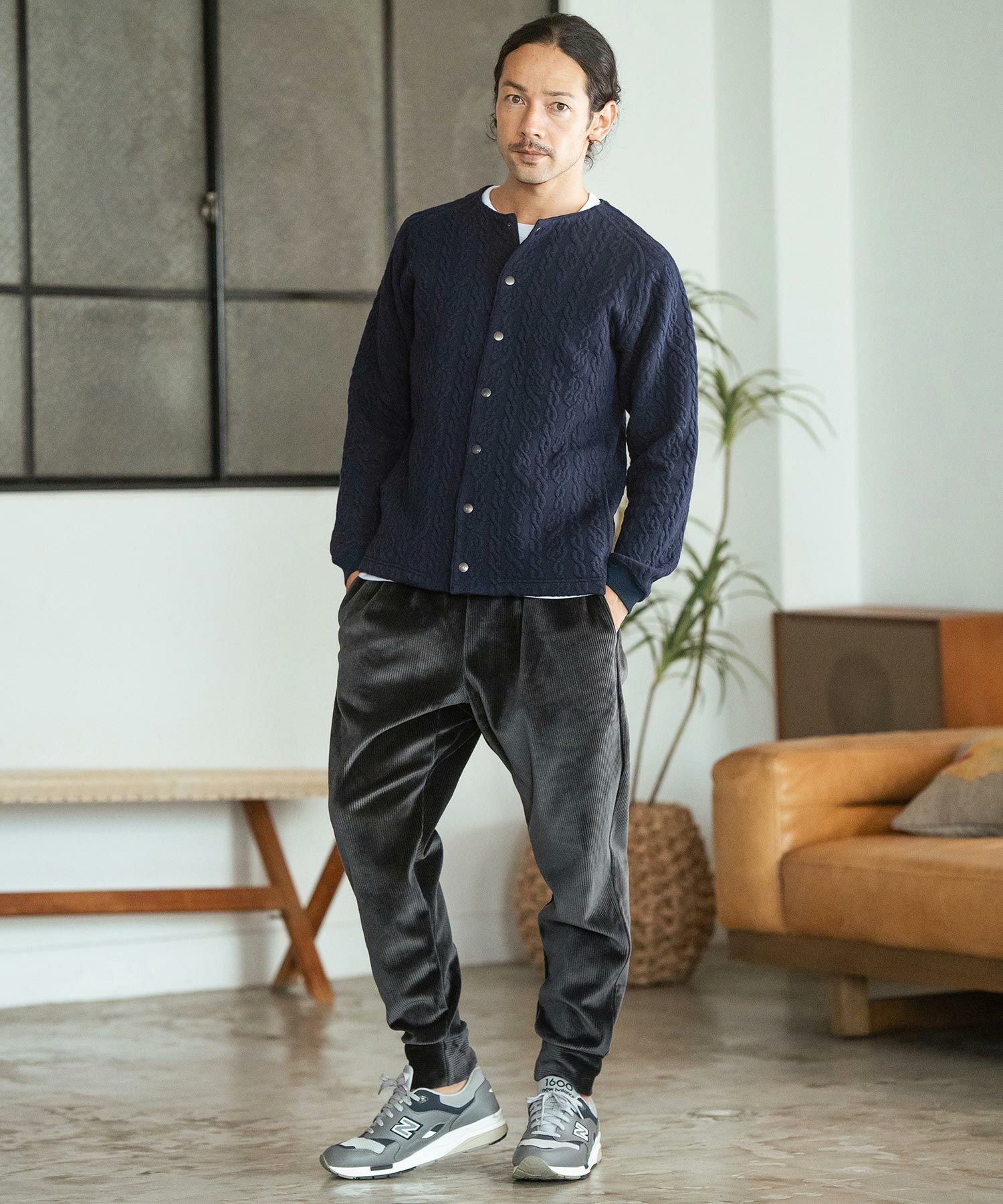 30%OFF【CAMBIO(カンビオ)】Japanese Fabricケーブルキルティングノー