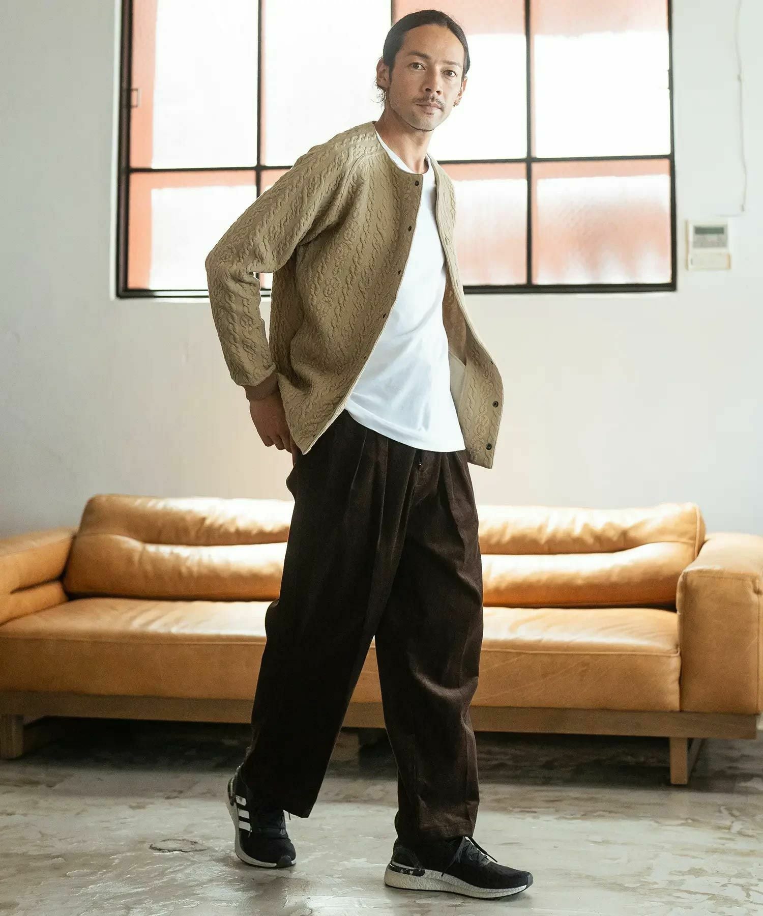 30%OFF【CAMBIO(カンビオ)】Japanese Fabricケーブルキルティングノー