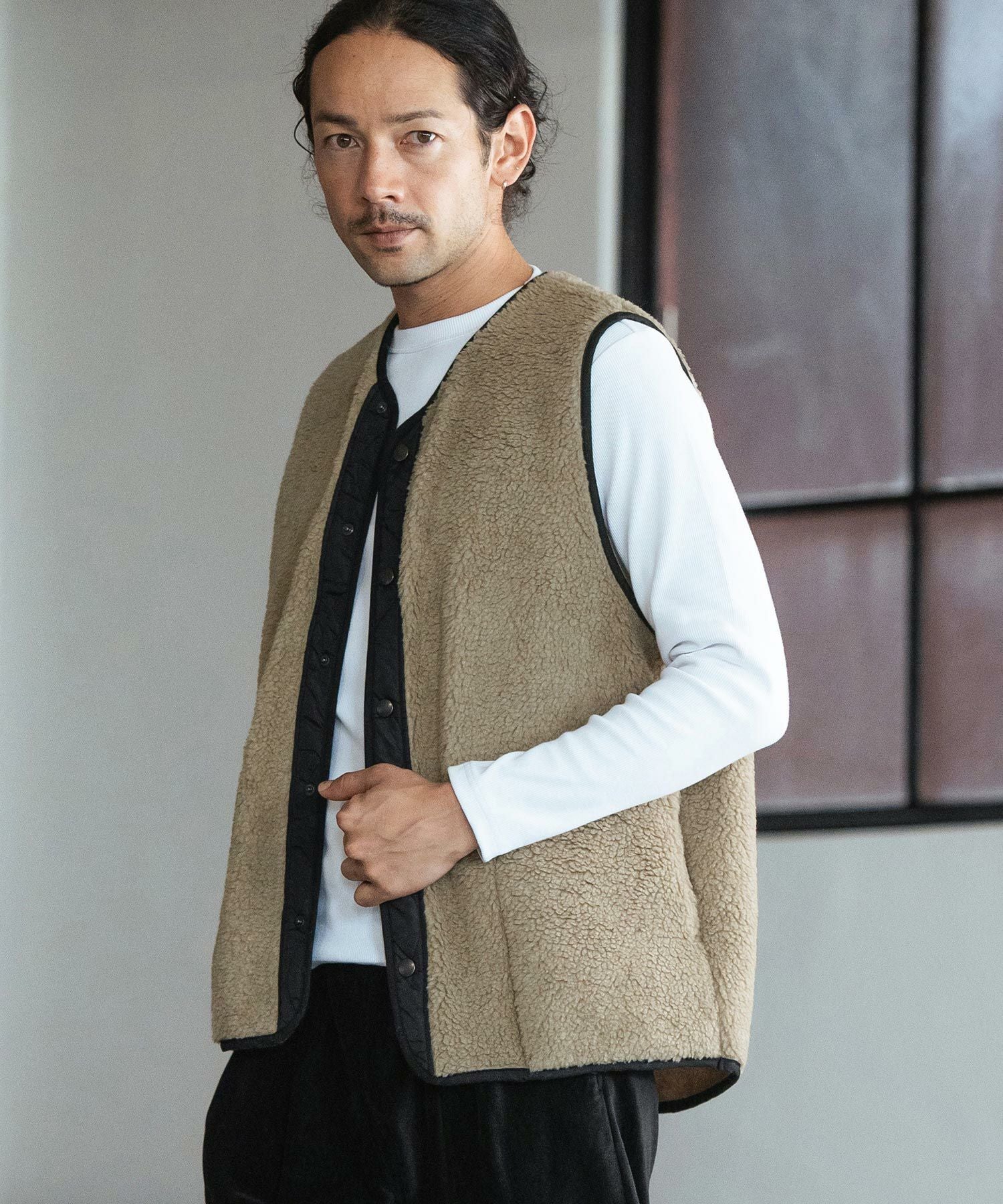 DeuxiemeClasse CAMELBOAベスト 30%OFF【CAMBIO(カンビオ)】Italian Fabricトスカーナボアベスト(CAM