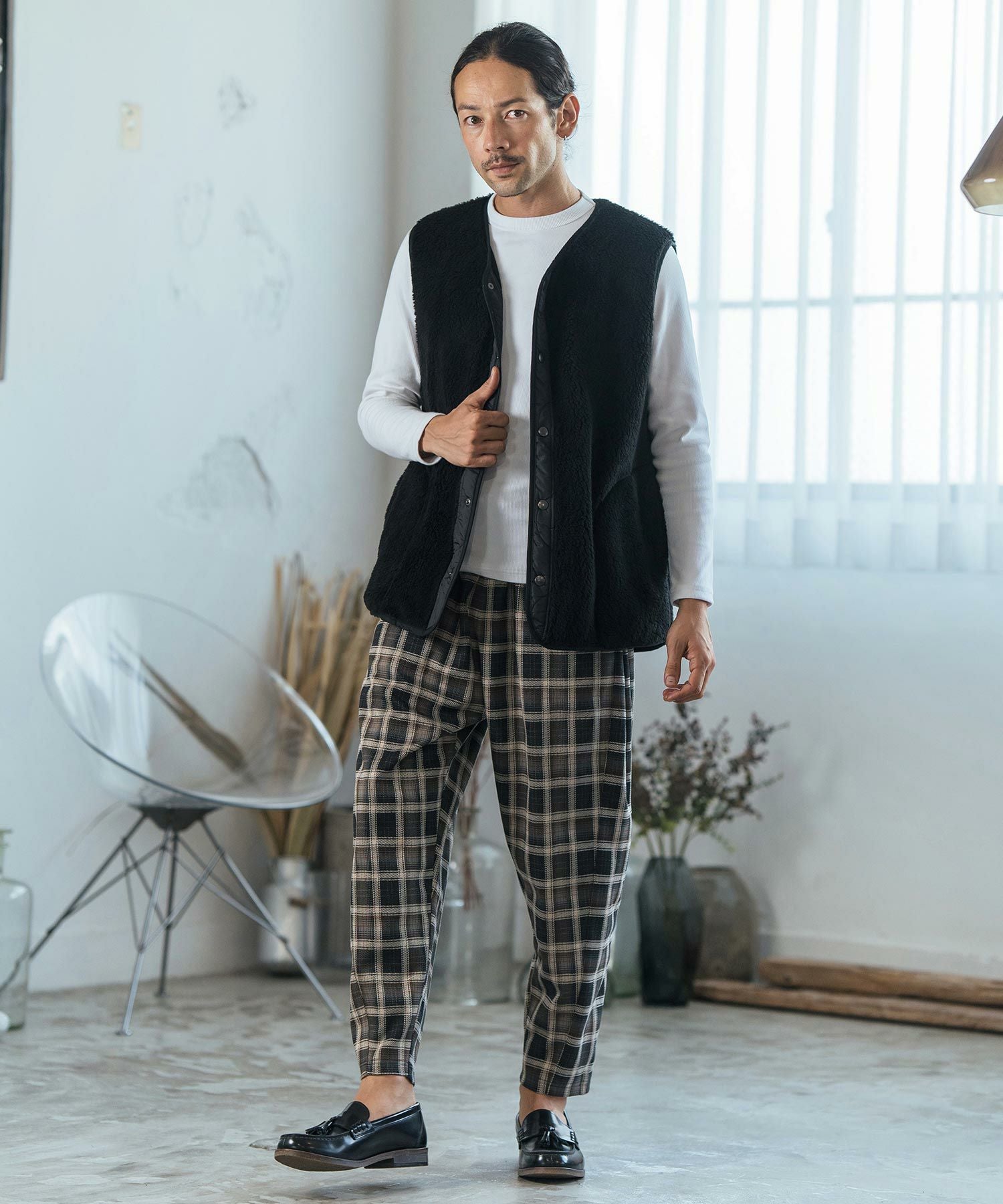 30%OFF【CAMBIO(カンビオ)】Italian Fabricトスカーナボアベスト(CAM