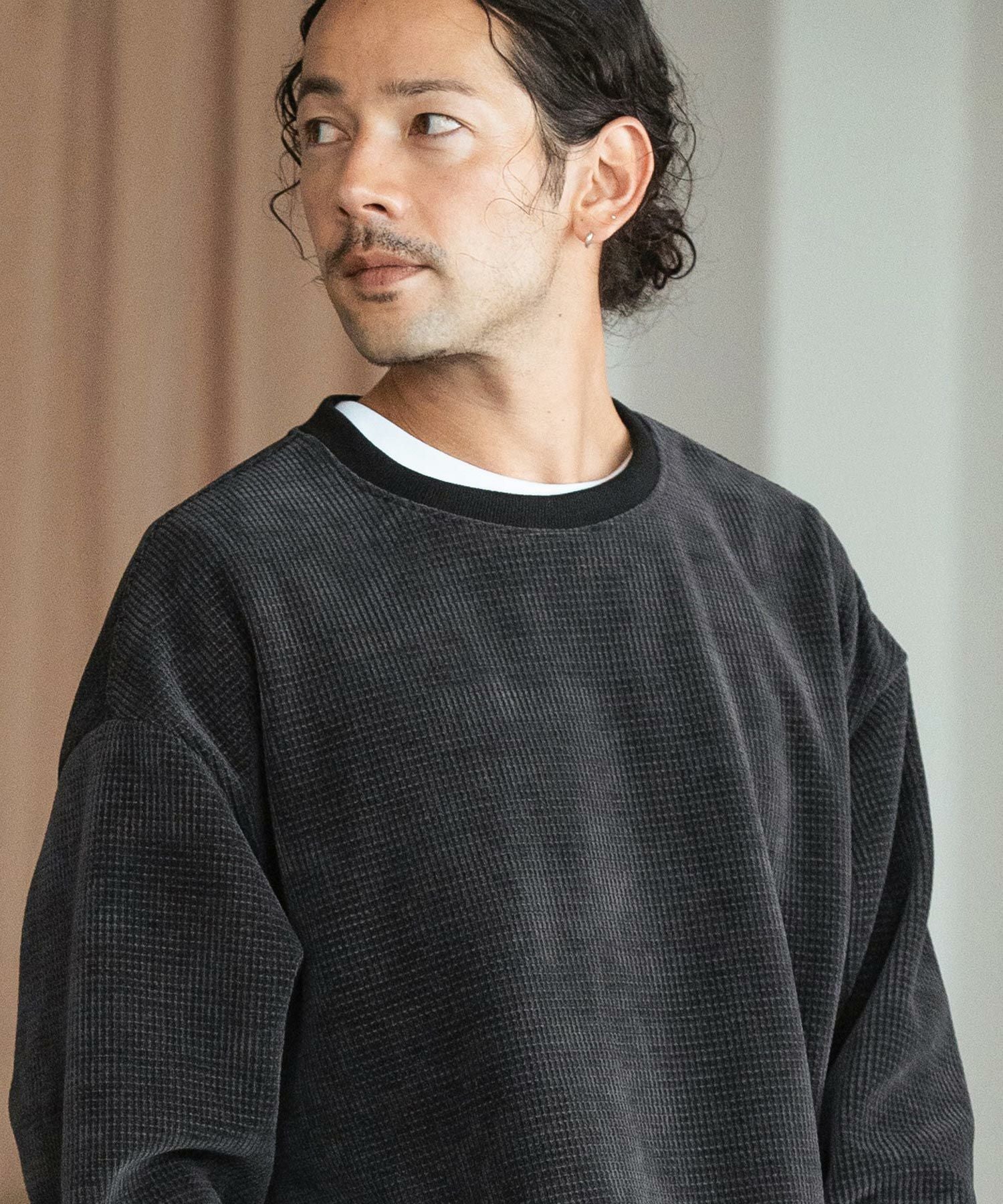 30%OFF【CAMBIO(カンビオ)】Vintage Like Indigo Bleach Waffle