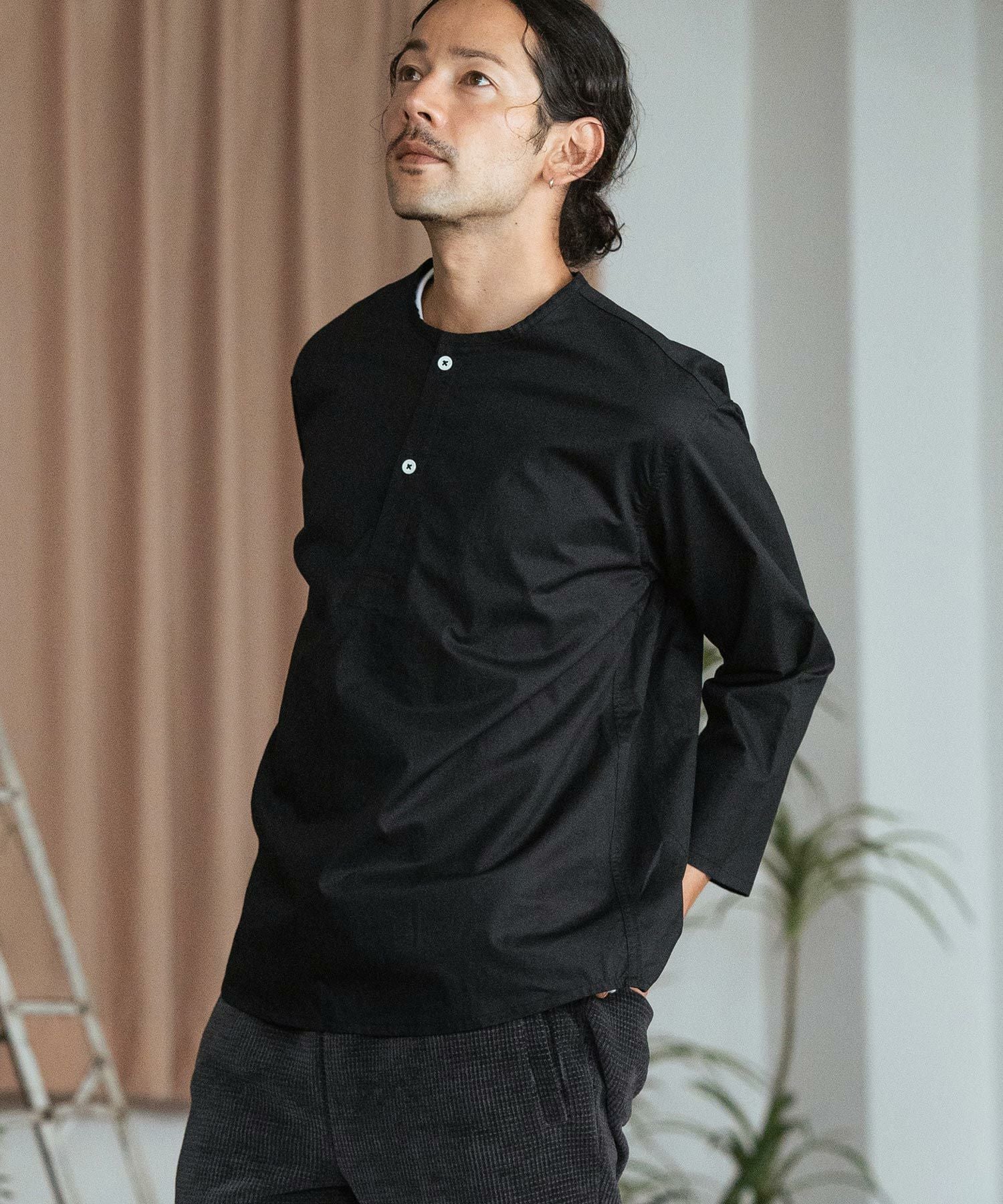 30%OFF【CAMBIO(カンビオ)】ミリタリースリーピングシャツ(CAM-3697A