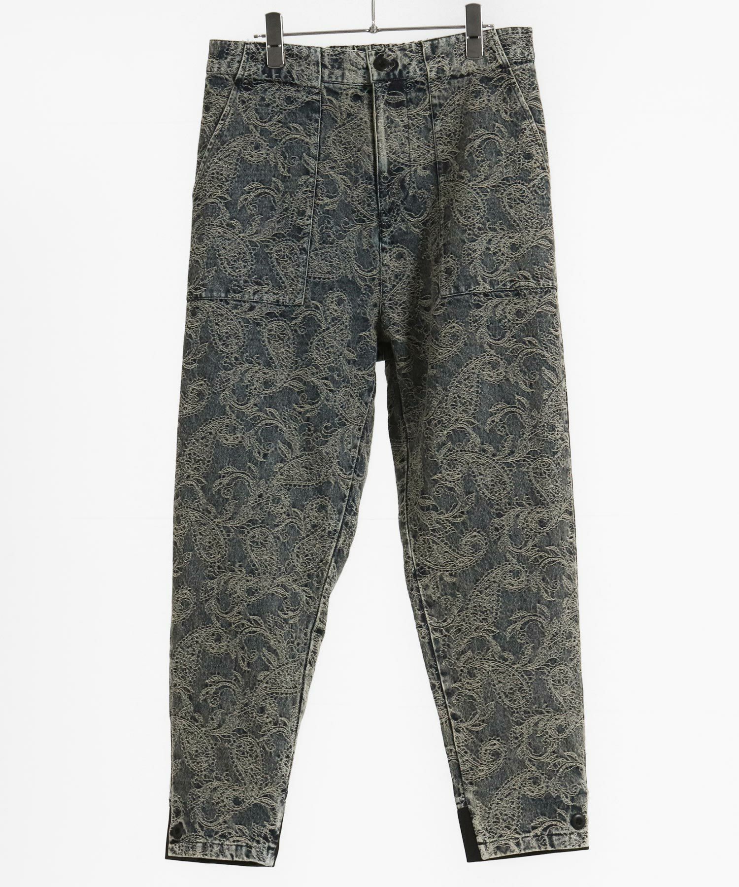 ガリガリ　JC-05＆Socks 30%OFF【CAMBIO(カンビオ)】Paisley Jacquard Denim Pants ペイズリー