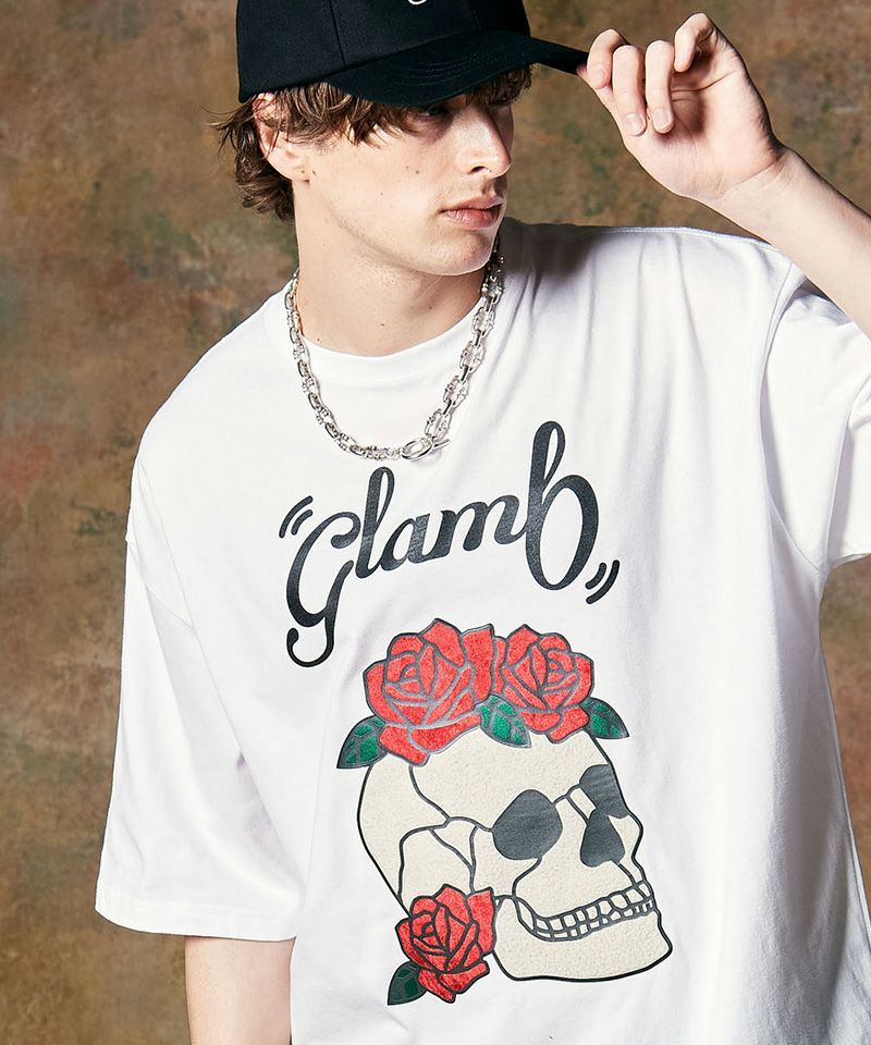 30%OFF【glamb(グラム)】Stained Glass Skull T-Shirt ステンドグラス