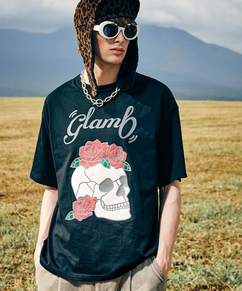 30%OFF【glamb(グラム)】Stained Glass Skull T-Shirt ステンドグラス