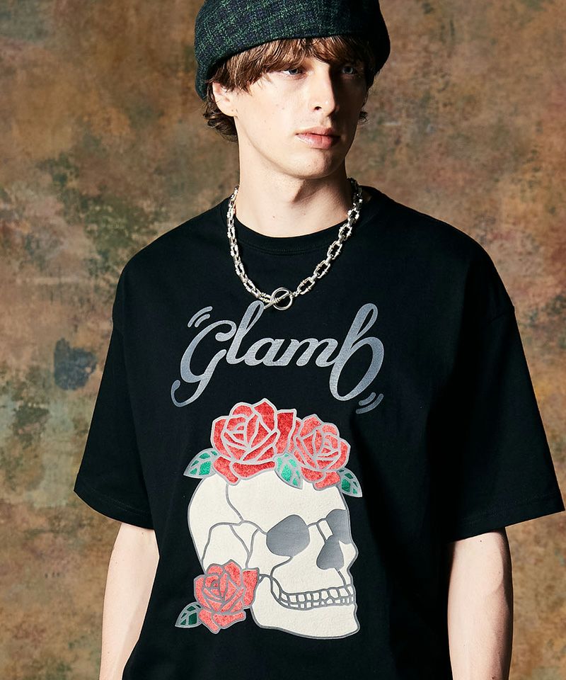 30%OFF【glamb(グラム)】Stained Glass Skull T-Shirt ステンドグラス
