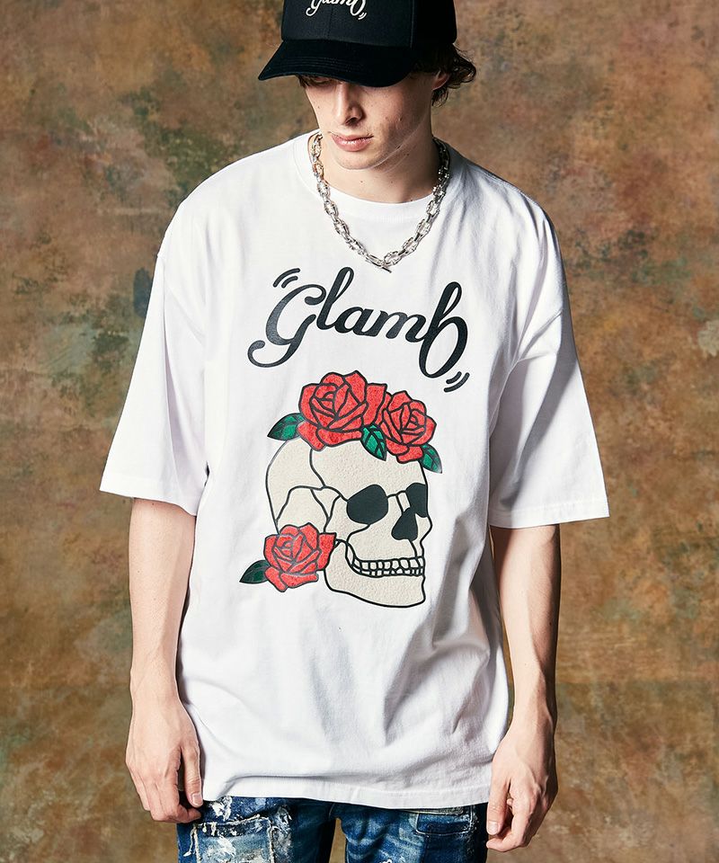 30%OFF【glamb(グラム)】Stained Glass Skull T-Shirt ステンドグラス