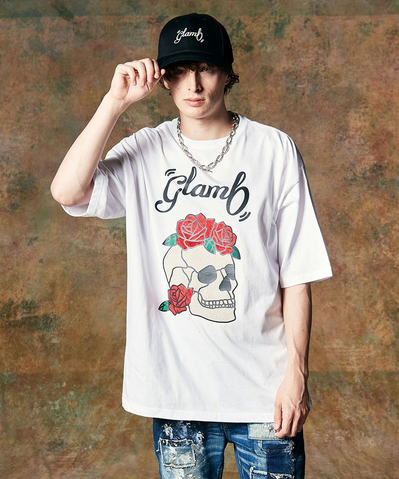 30%OFF【glamb(グラム)】Stained Glass Skull T-Shirt ステンドグラス