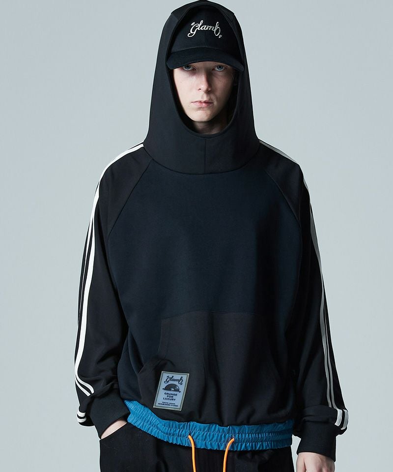 30%OFF【glamb(グラム)】Layered Creed Hoodie レイヤードクリード