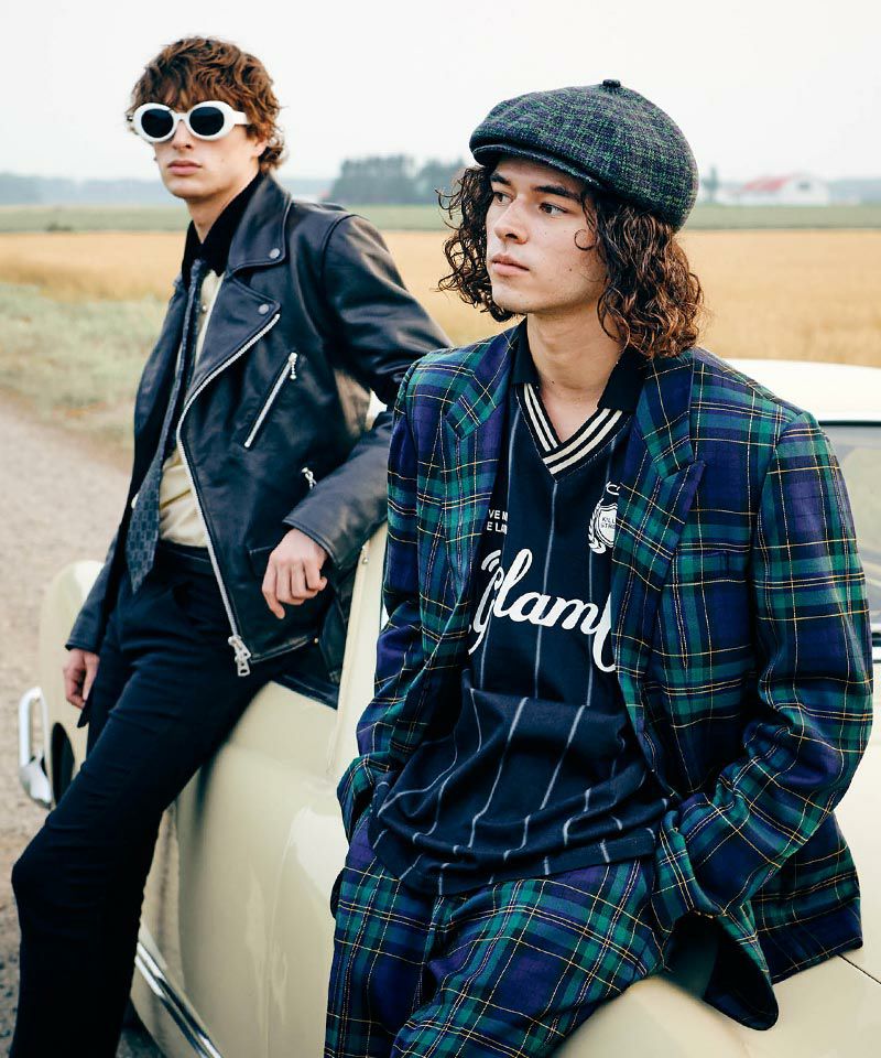glamb(グラム)】Calf Leather Riders Jacket カーフレザーライダース
