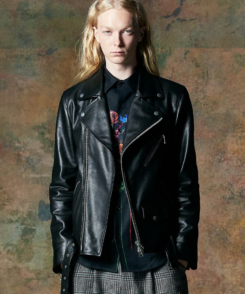 む*ー様 glamb グラム マーキュリー ライダースジャケット 2 20%OFF【glamb(グラム)】Knit Riders Jacket ニットライダース