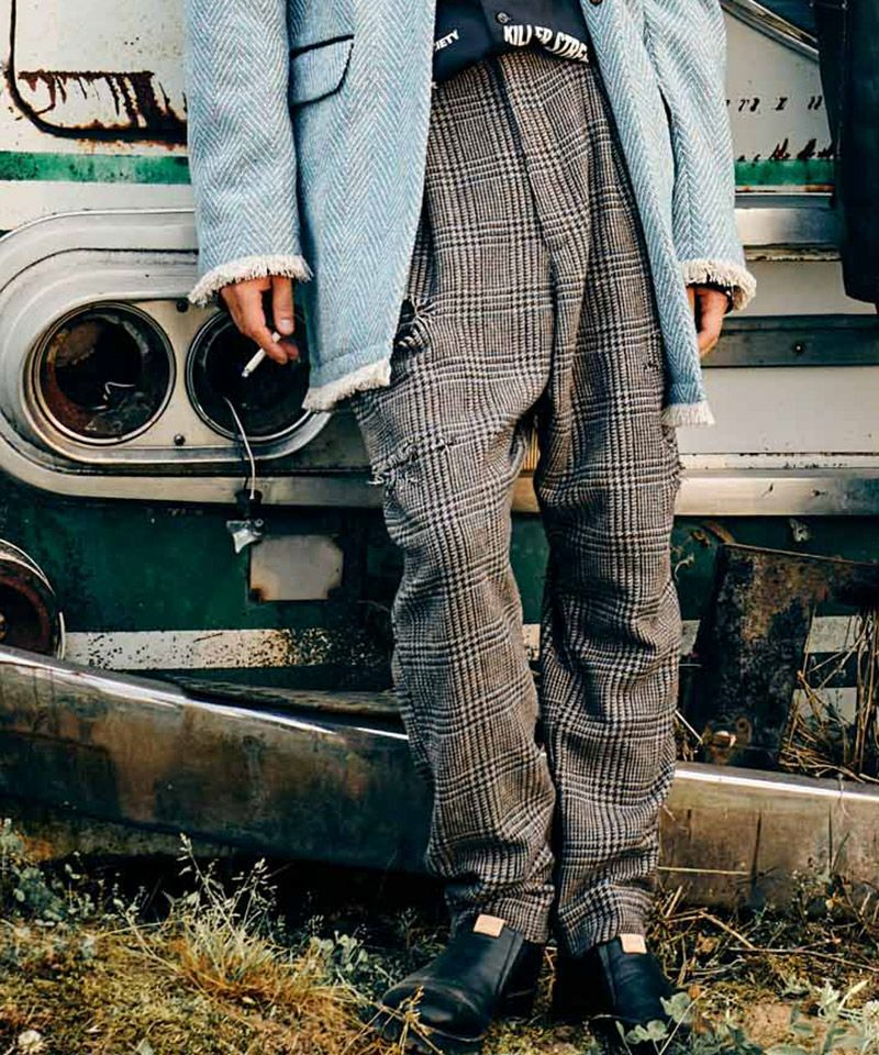 20%OFF【glamb(グラム)】Out of Society Tweed Slacks アウトオブ