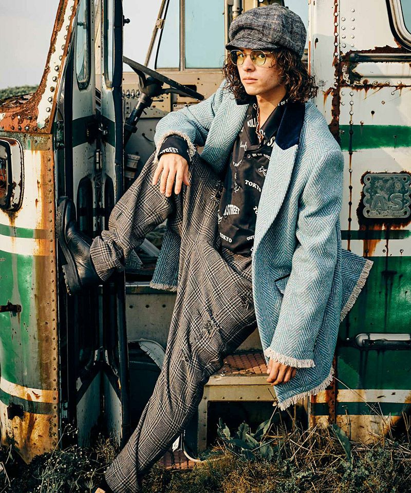 20%OFF【glamb(グラム)】Out of Society Tweed Slacks アウトオブ