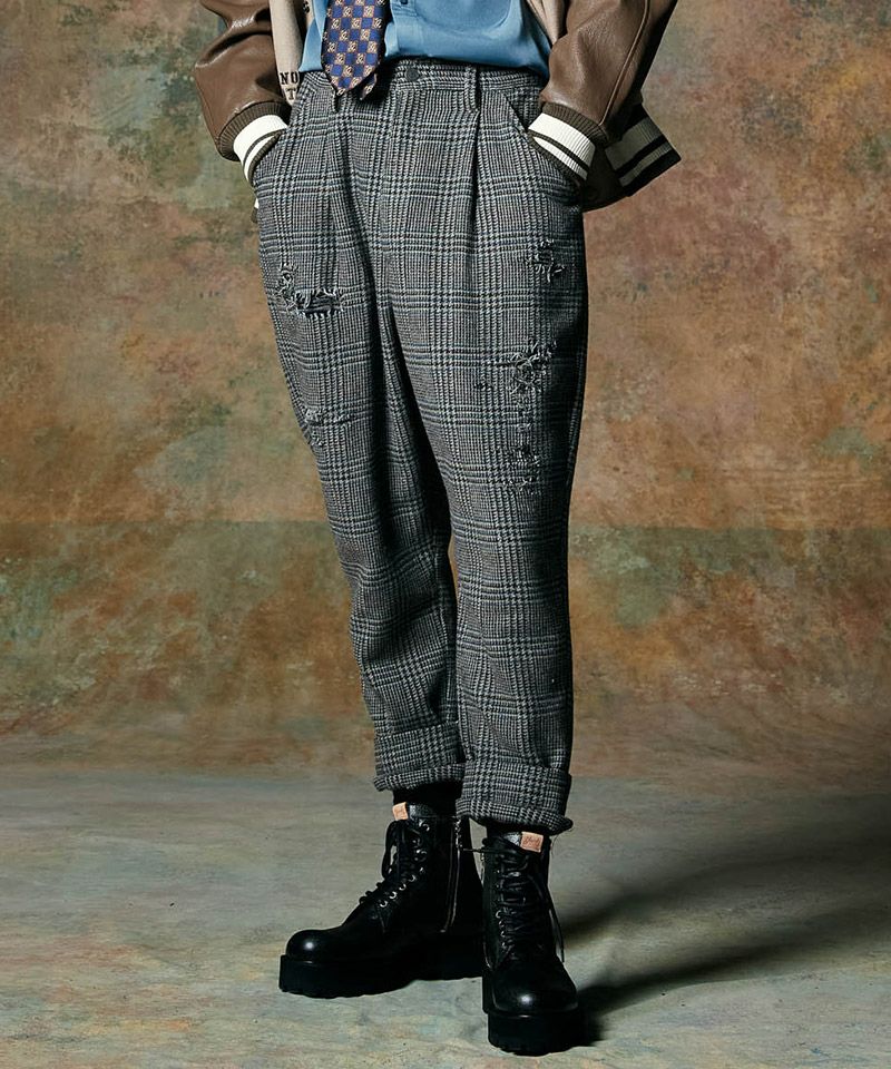 20%OFF【glamb(グラム)】Out of Society Tweed Slacks アウトオブ