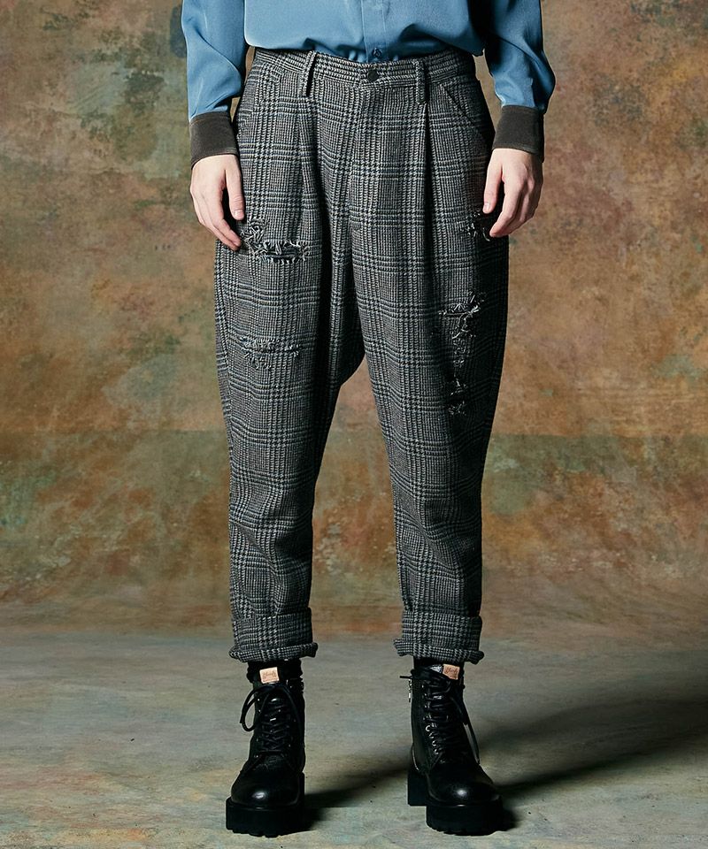 glamb Out of Society アウトオブソサイエティ スラックス 20%OFF【glamb(グラム)】Out of Society Tweed Slacks アウトオブ