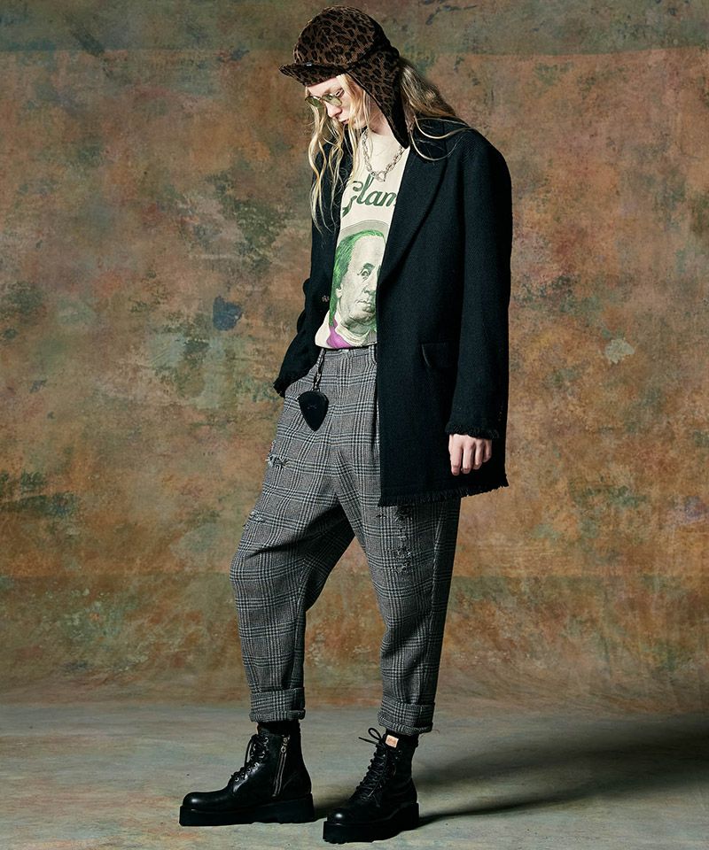 20%OFF【glamb(グラム)】Out of Society Tweed Slacks アウトオブ