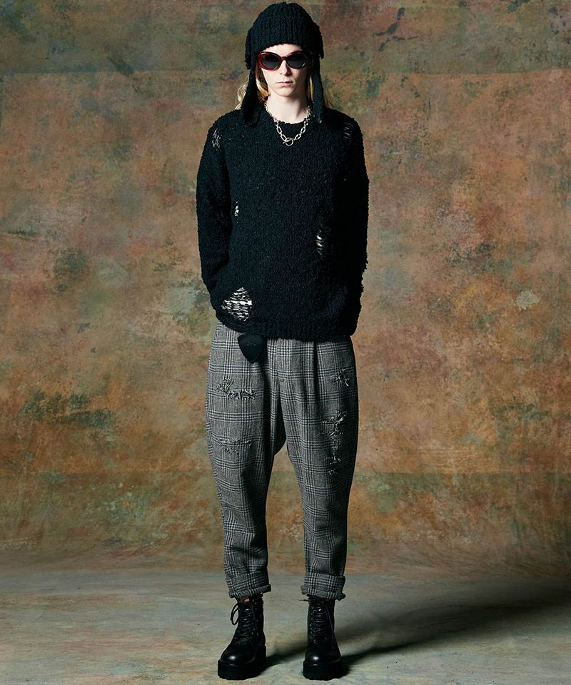 20%OFF【glamb(グラム)】Out of Society Tweed Slacks アウトオブ
