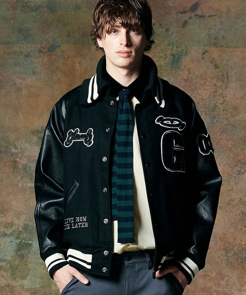 30%OFF【glamb(グラム)】GB Letterman Jacket ジービーレターマン