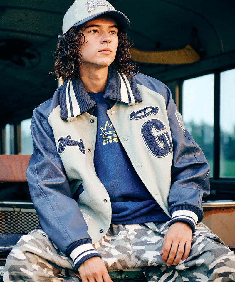 30%OFF【glamb(グラム)】GB Letterman Jacket ジービーレターマン 