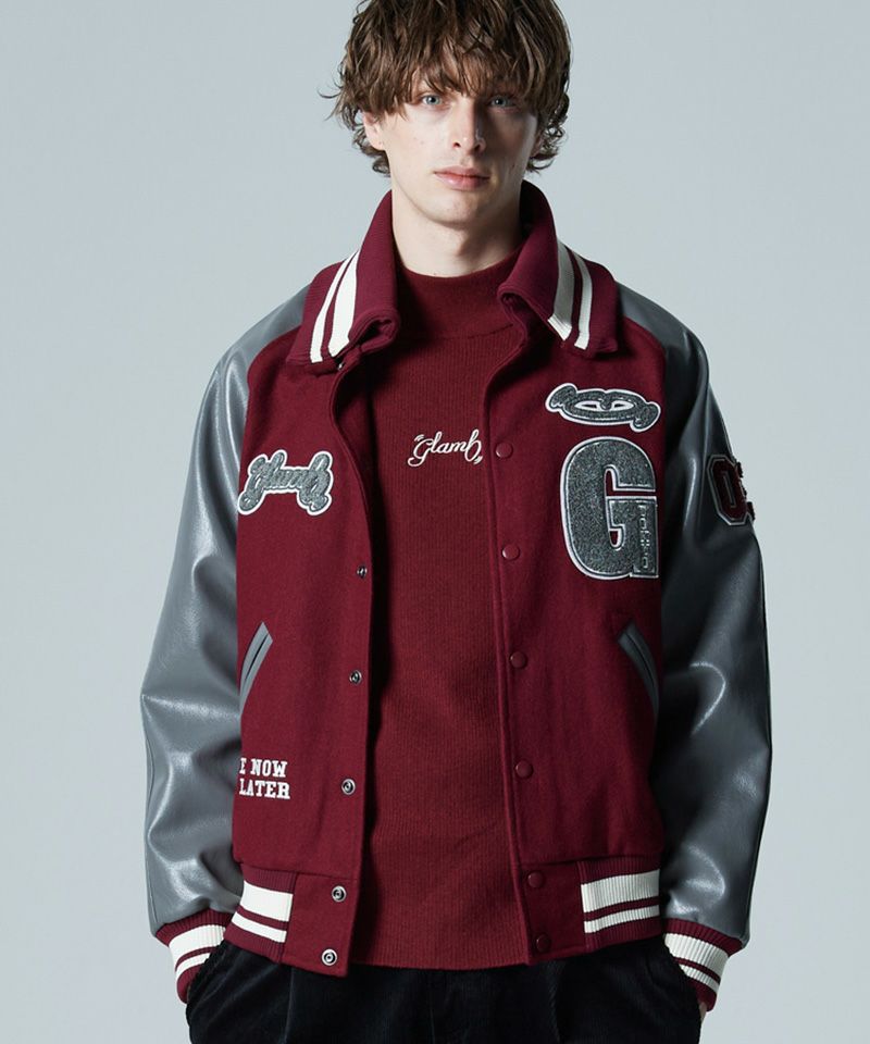 30%OFF【glamb(グラム)】GB Letterman Jacket ジービーレターマン