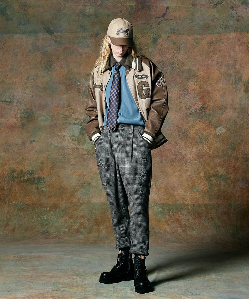 50%OFF【glamb(グラム)】GB Letterman Jacket ジービーレターマン