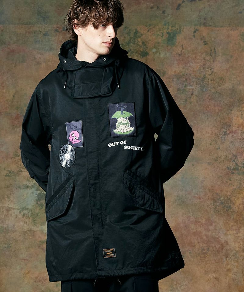 30%OFF【glamb(グラム)】Emblem High Neck Mods Coat エンブレム