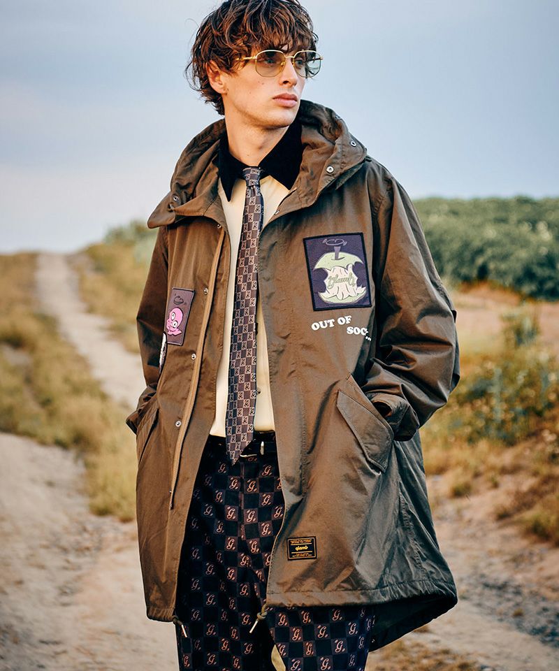 30%OFF【glamb(グラム)】Emblem High Neck Mods Coat エンブレム