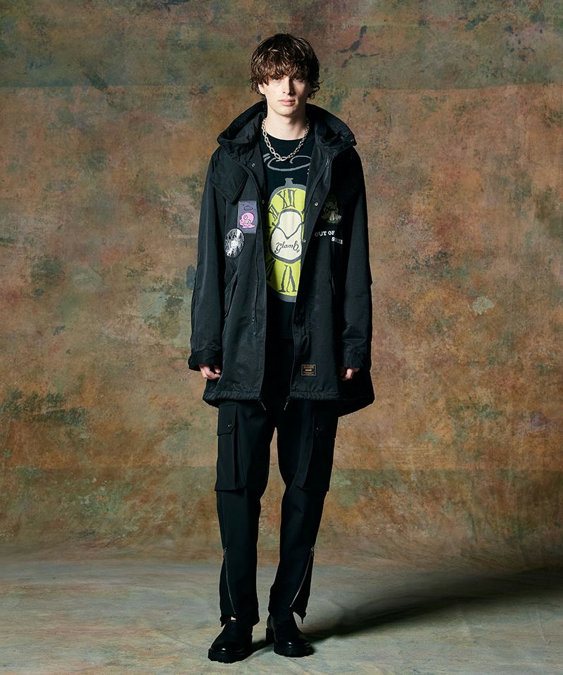 30%OFF【glamb(グラム)】Emblem High Neck Mods Coat エンブレム