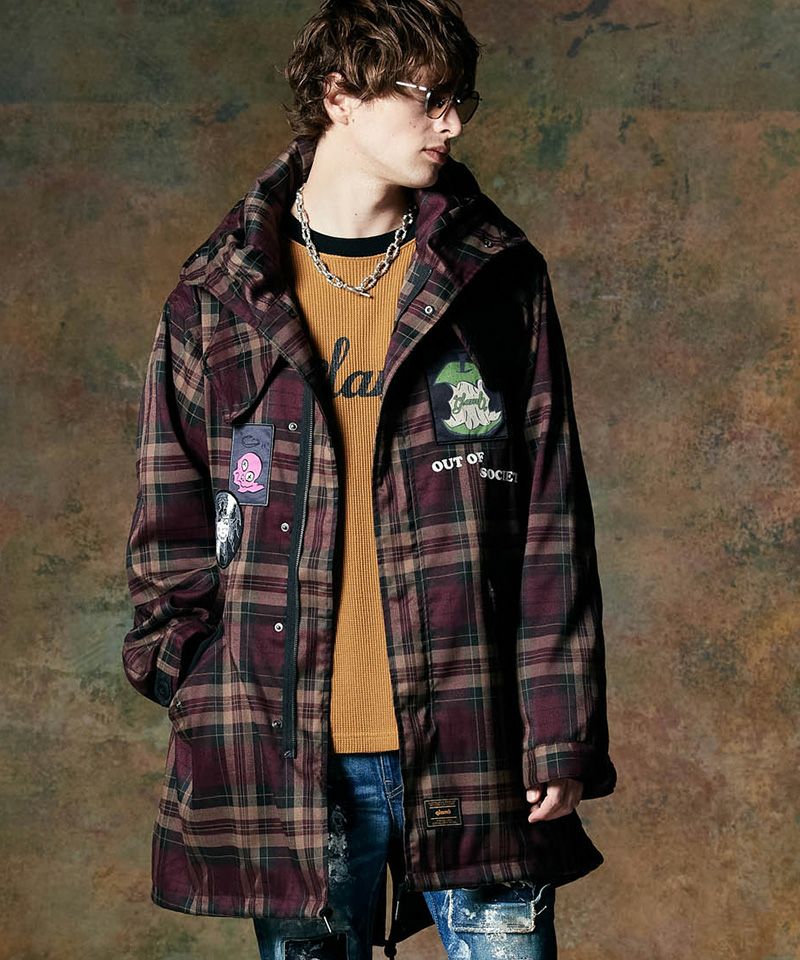 30%OFF【glamb(グラム)】Emblem High Neck Mods Coat エンブレム