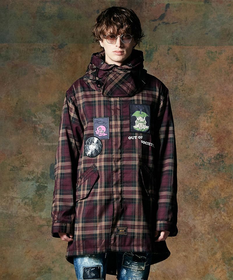 30%OFF【glamb(グラム)】Emblem High Neck Mods Coat エンブレム
