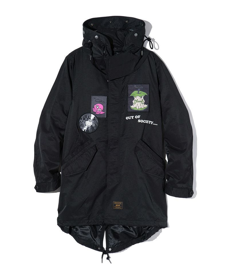Glamb グラム　サミュエルモッズコート(腕章付き) 30%OFF【glamb(グラム)】Emblem High Neck Mods Coat エンブレム