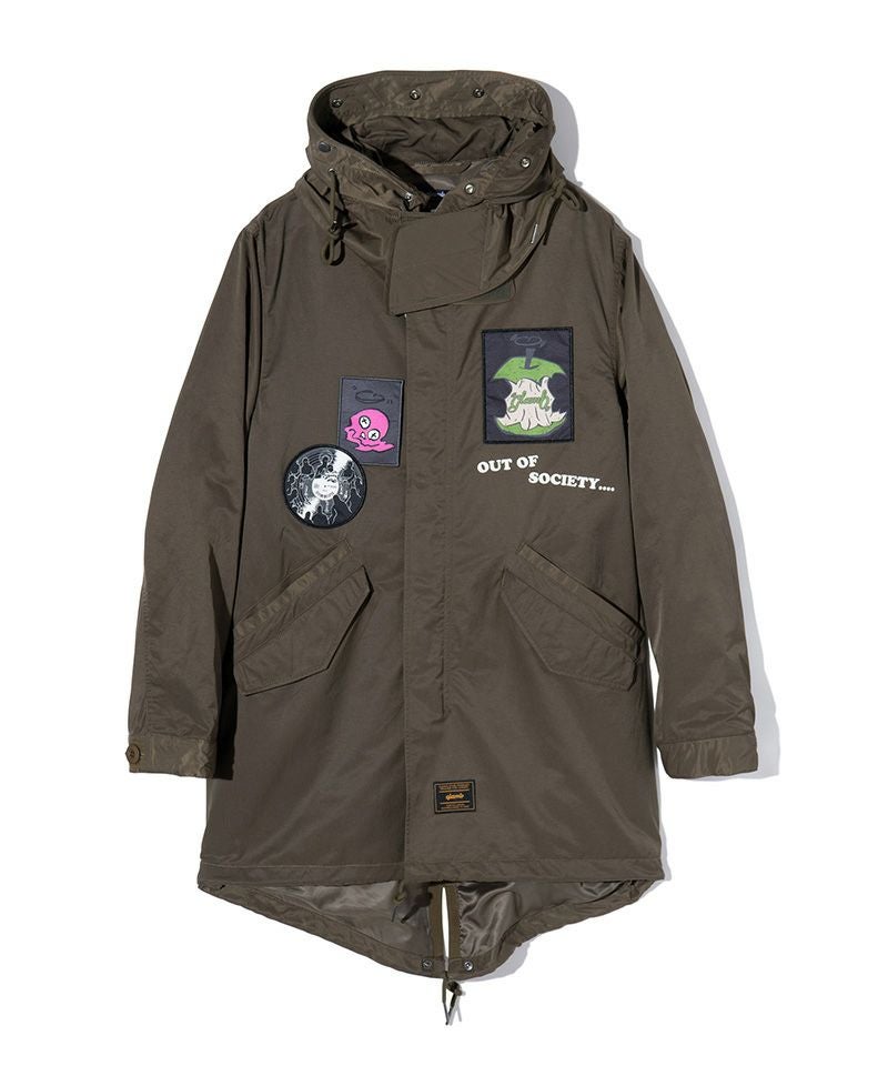 30%OFF【glamb(グラム)】Emblem High Neck Mods Coat エンブレム