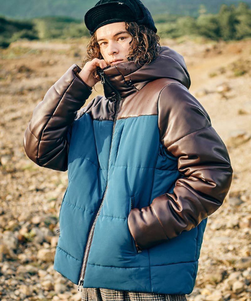 20%OFF【glamb(グラム)】Combination Padded Jacket コンビネーション 