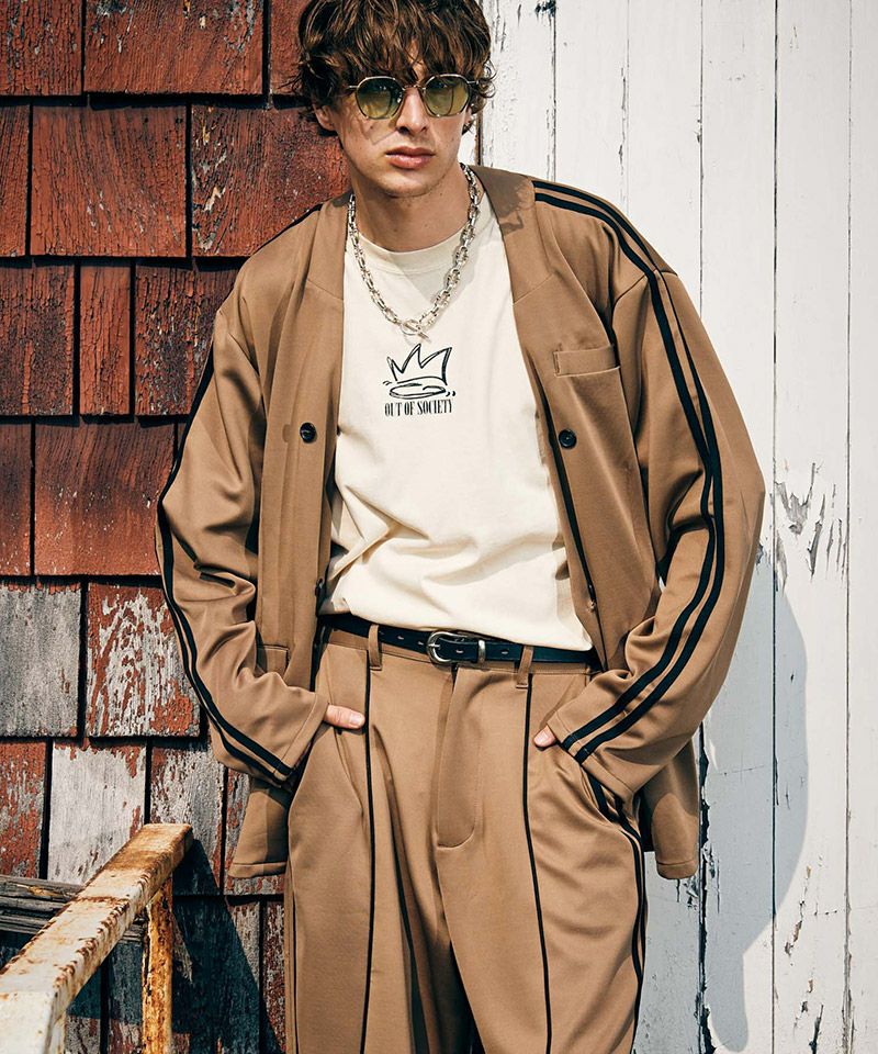 30%OFF【glamb(グラム)】Line Jersey Set Up ラインジャージ