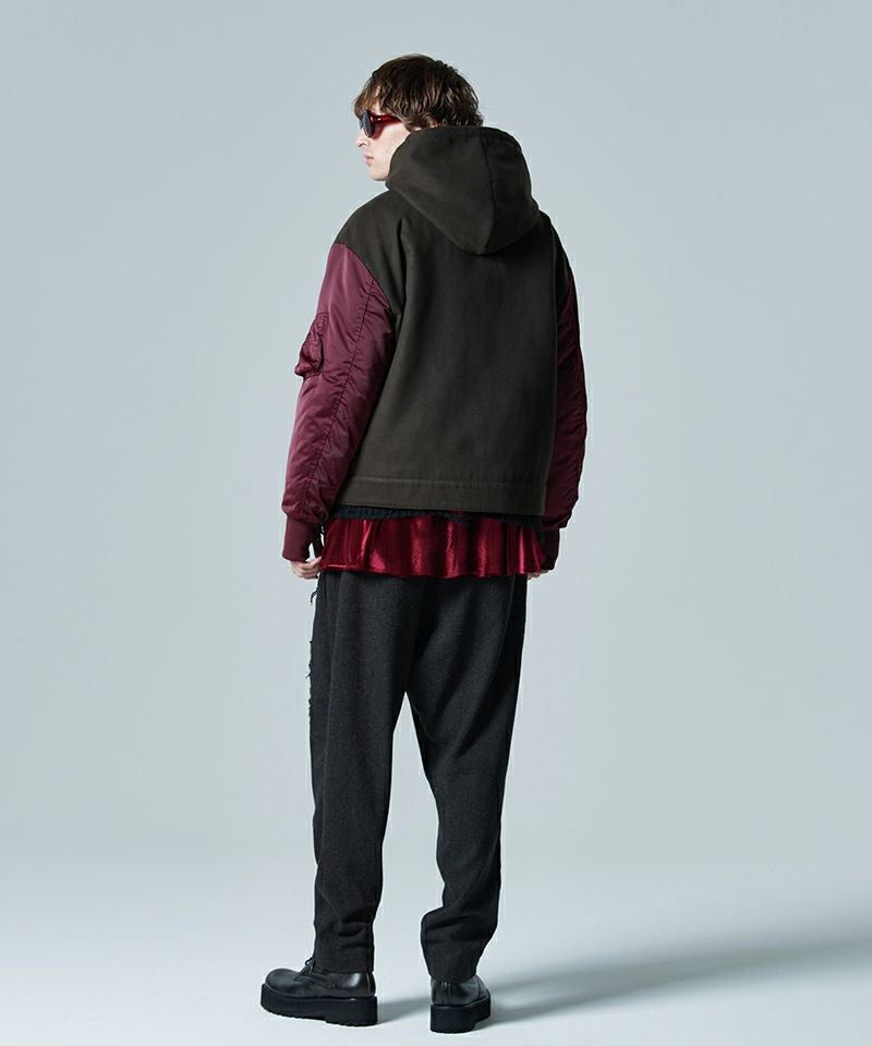 glamb(グラム)】Combination Hood Riders Jacket コンビネーション