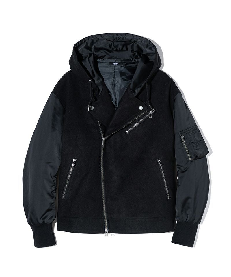 ジャケット・アウター glamb GB0425/JKT04 : Leather Bomber Jacket / レザーボマージャケット