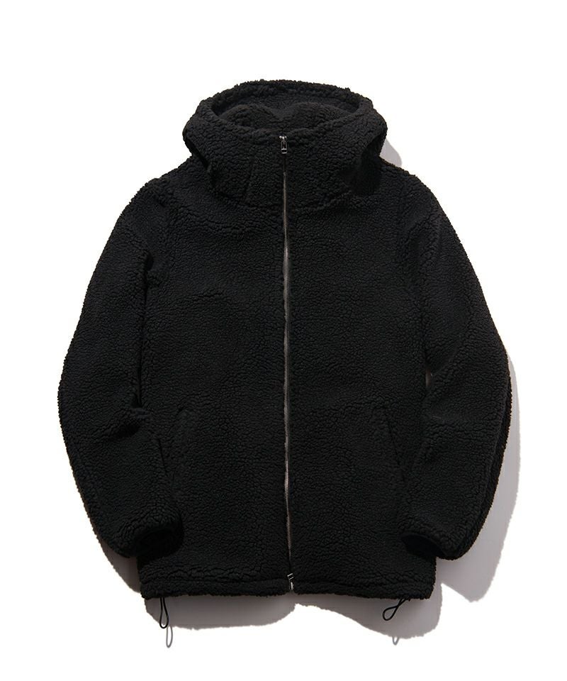 30%OFF【glamb(グラム)】Big Hood Boa Jacket ビッグフードボア