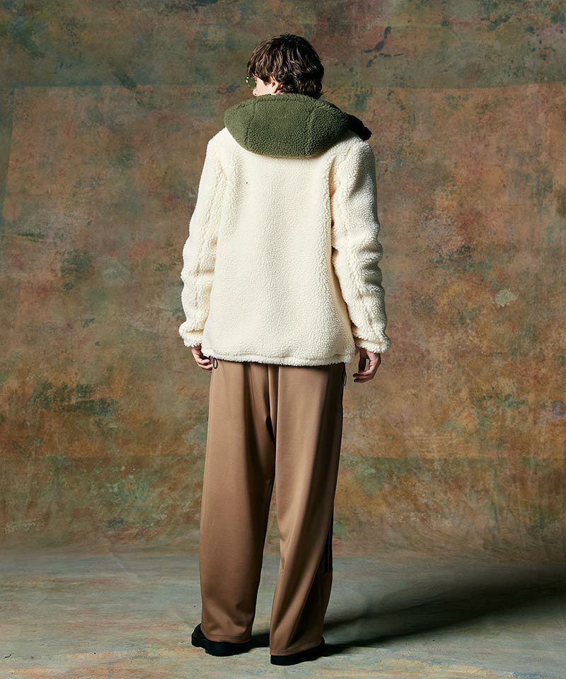 30%OFF【glamb(グラム)】Big Hood Boa Jacket ビッグフードボア