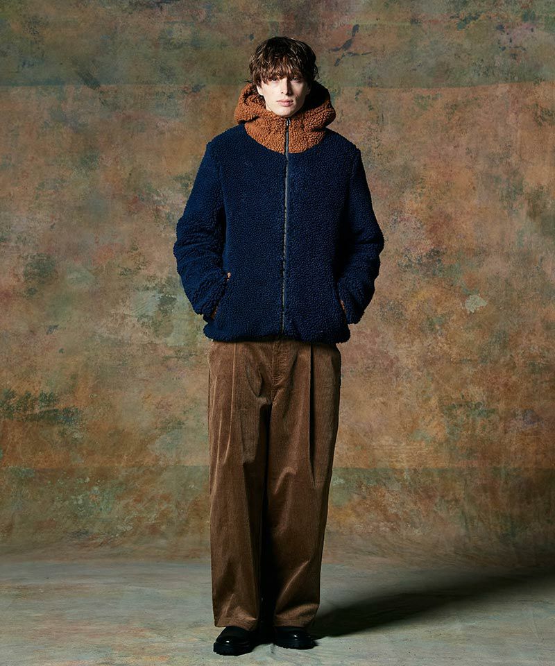 30%OFF【glamb(グラム)】Big Hood Boa Jacket ビッグフードボア