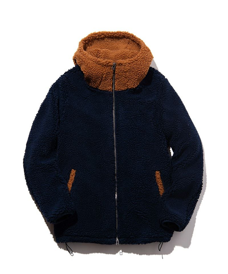 30%OFF【glamb(グラム)】Big Hood Boa Jacket ビッグフードボア