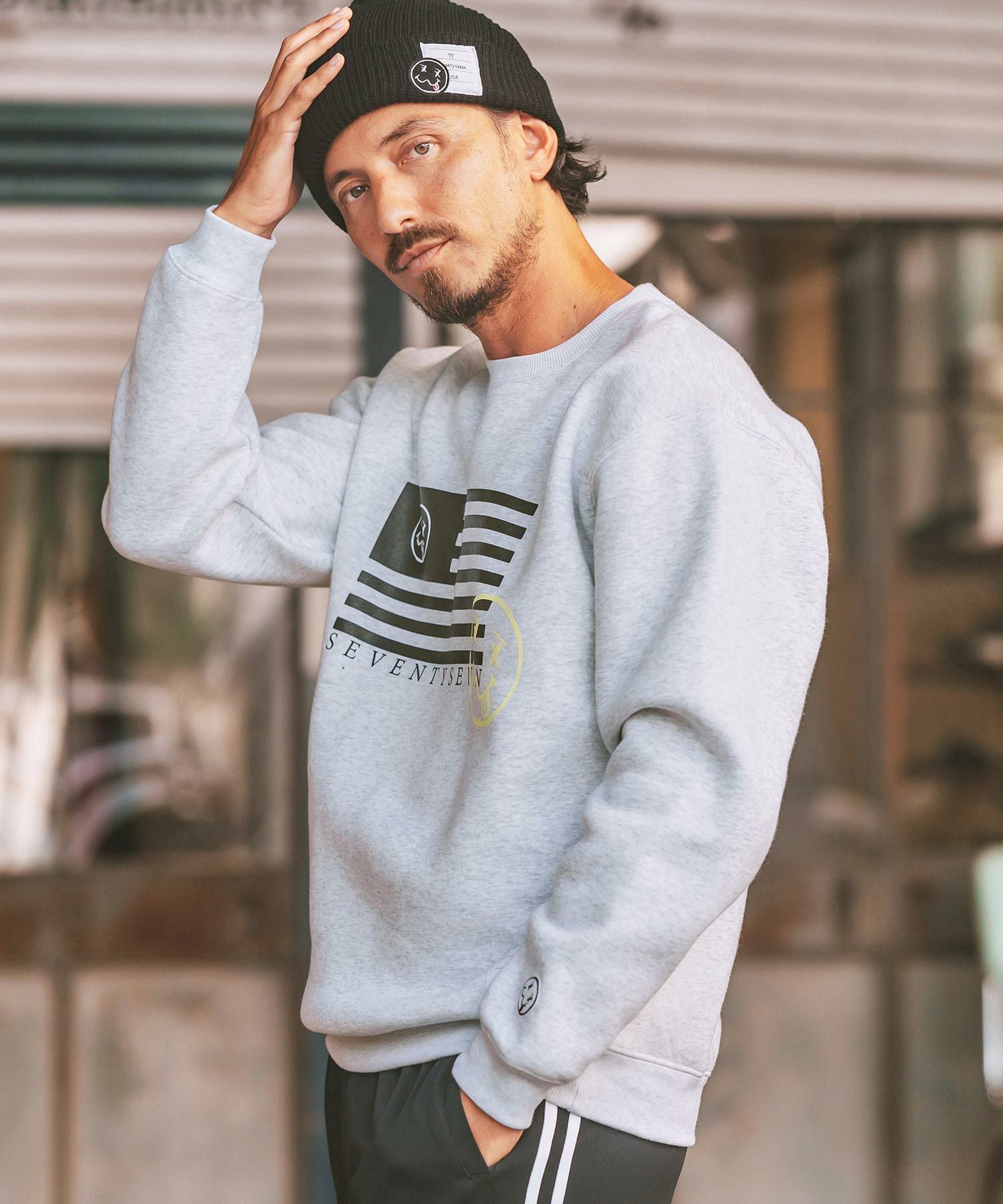 アンティミテ 30/7 sweat pullover スウェット Andie Fleece Sweatshirt - Heather Grey – SPLITS59