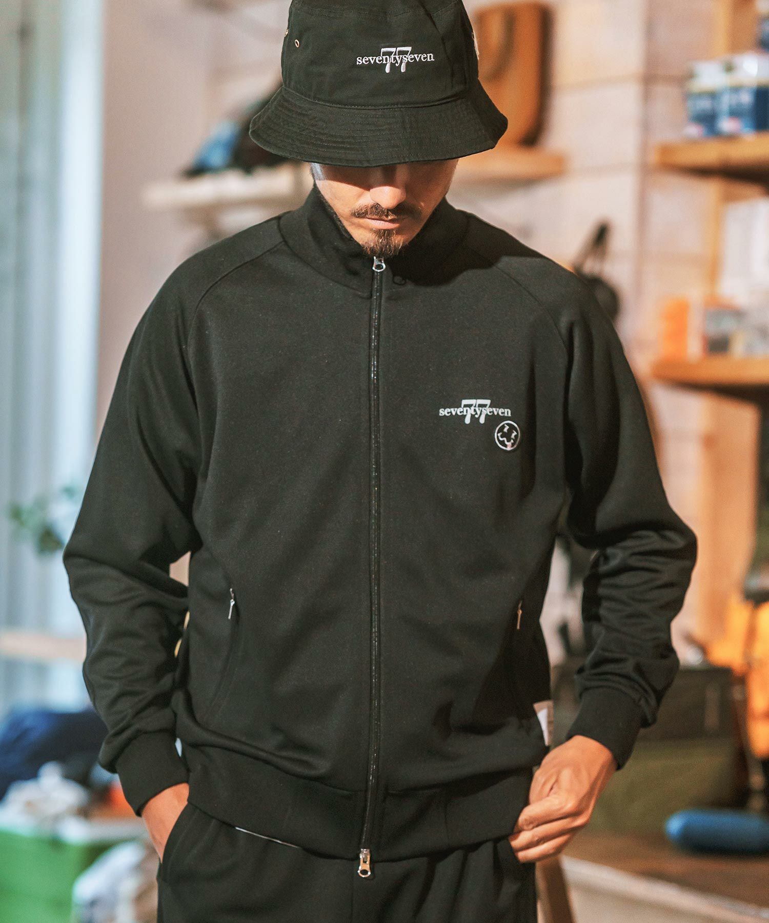 30%OFF【seventy seven(セブンティセブン)】W zip line jersey track