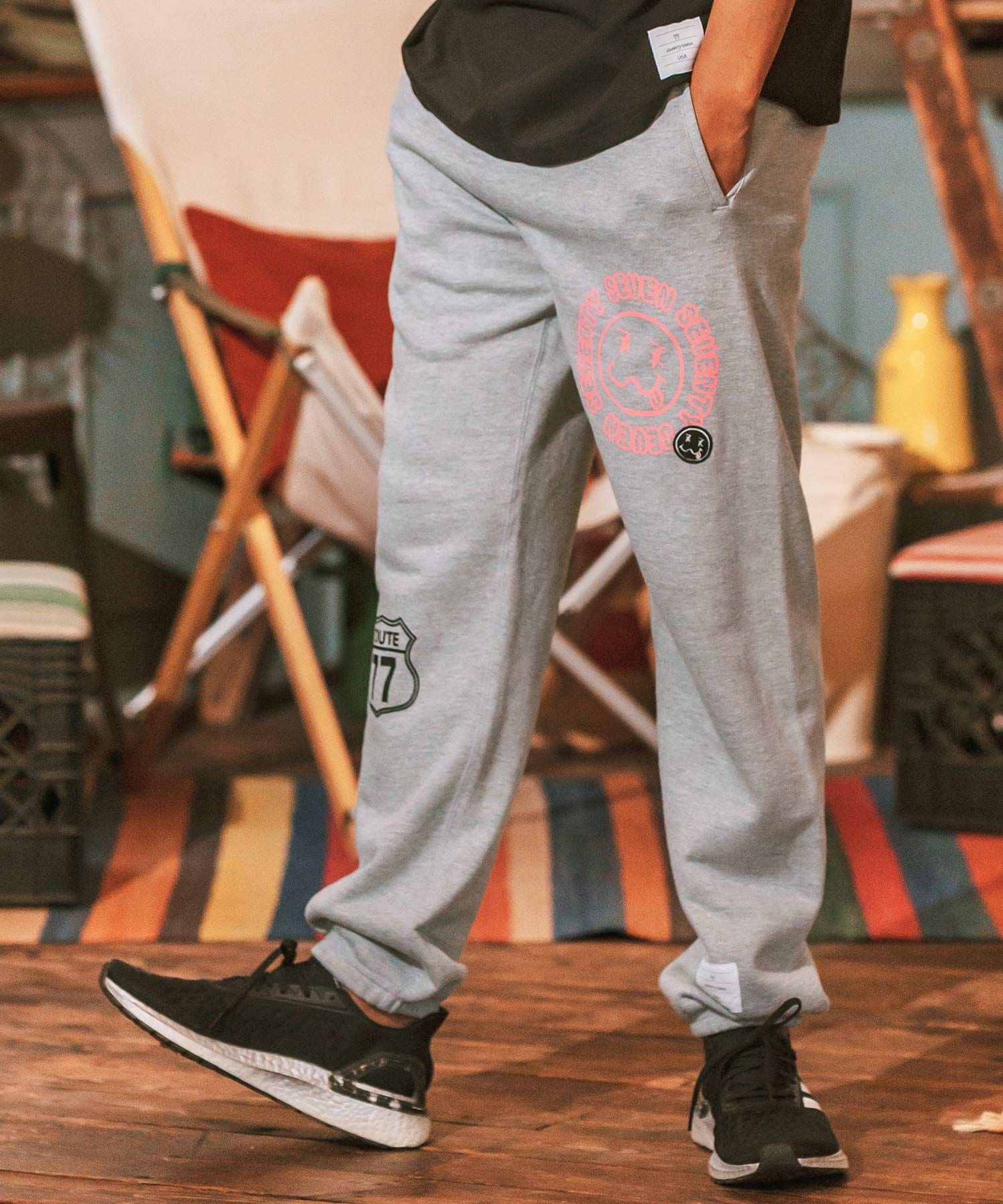 30%OFF【seventy seven(セブンティセブン)】middle onz sweat pants