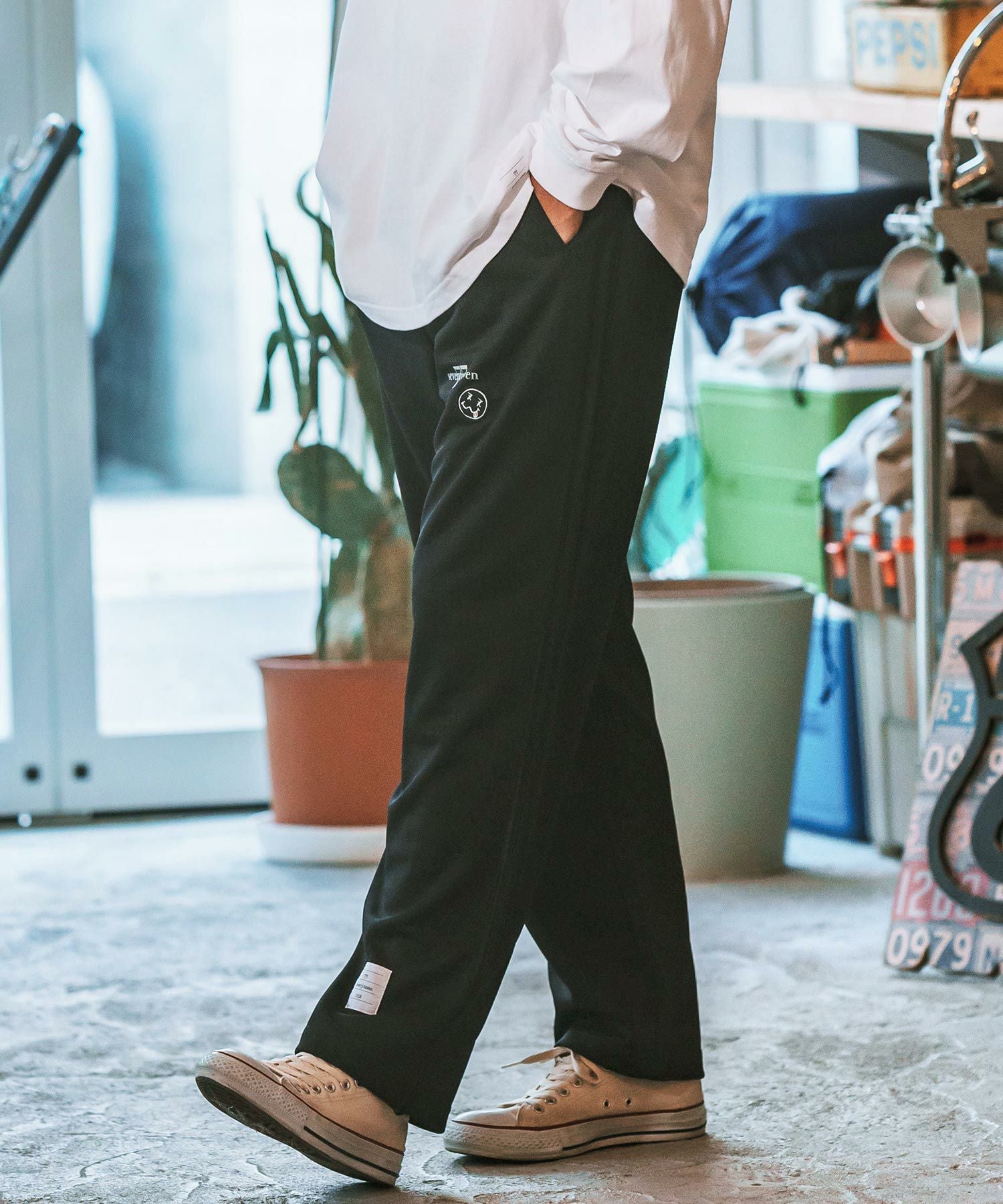 30%OFF【seventy seven(セブンティセブン)】 line jersey long pants